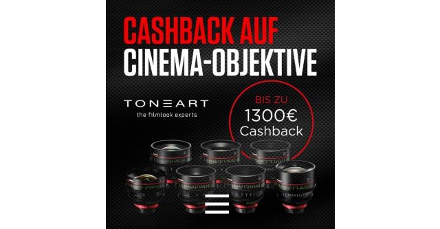 Cashback auf Canon Cinema Objektive!