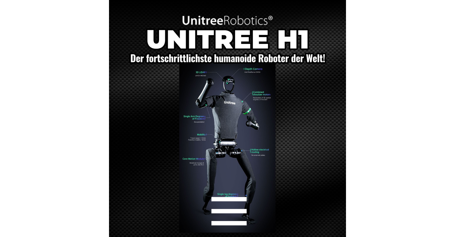 Unitree H1 - Die Zukunft der humanoiden Robotik im Dienste von Industrie und Service