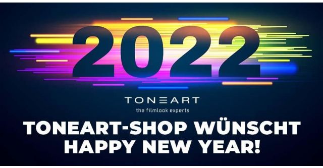 TONEART-Shop wünscht ein Frohes Neues Jahr 2022!