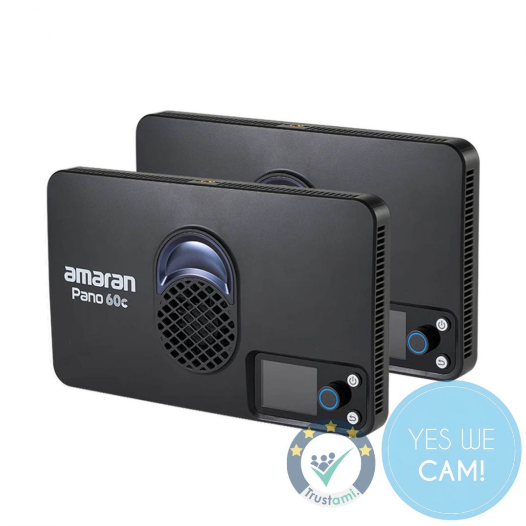 amaran Pano 60c 2-Light Kit - Charcoal, Dual-Light-Kit