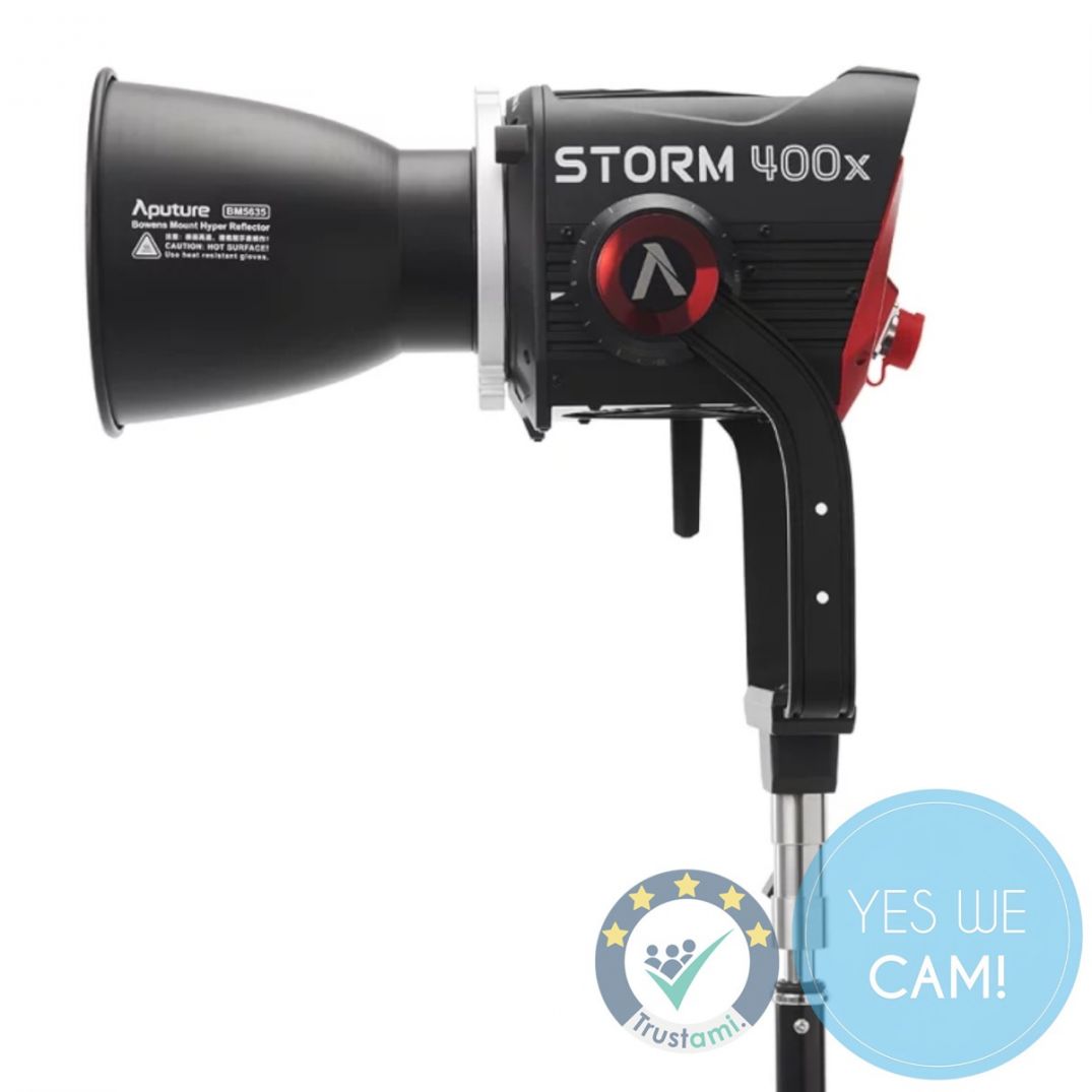Aputure Storm 400x LED-Punktstrahler für professionelle Foto- und Videoaufnahmen
