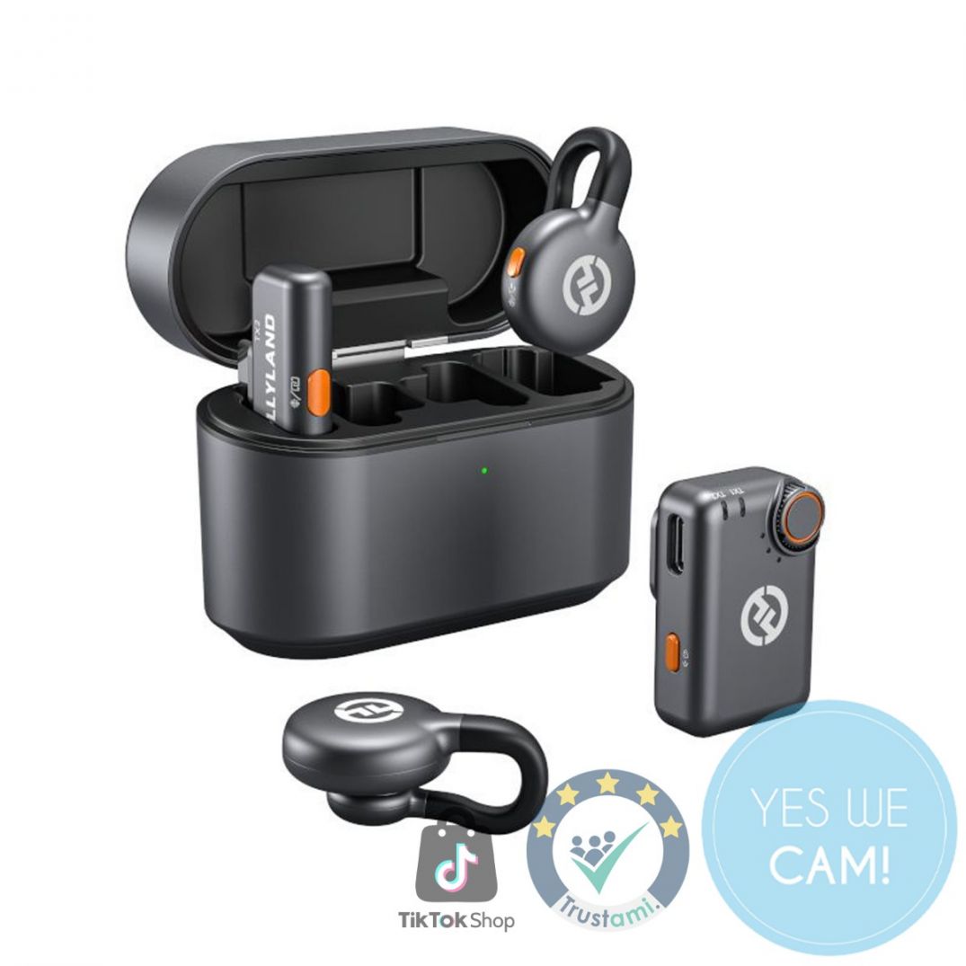 Hollyland LARK M2S Mini Combo Wireless Microphone mit App-Steuerung