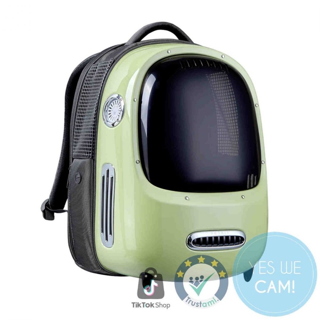 PETKIT Breezy Dome 2 Mode Grün Belüfteter Haustier Rucksack 