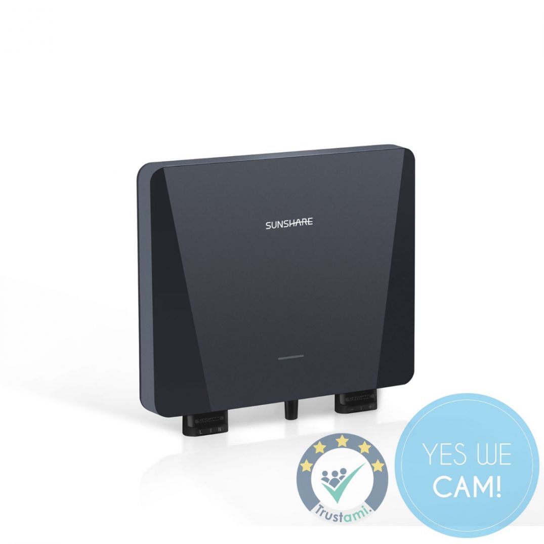 Sunshare Balkonkraftwerk 800 W Komplettset mit Solarmodulen, Semi-Solid Speicher und Balkonhalterung