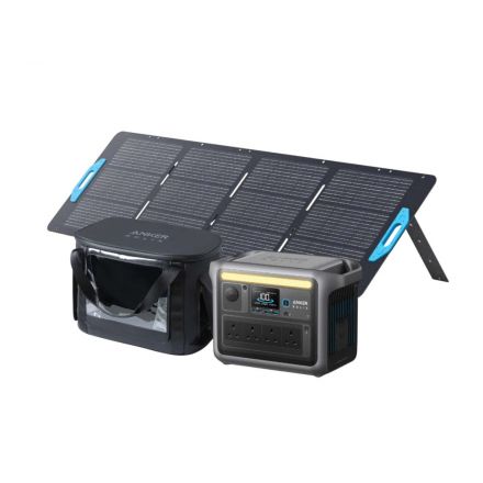 Anker SOLIX C800X mit Solarpanel PS100X