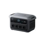 Anker SOLIX C2000 Gen 2 Powerstation 2048Wh in 3/4 Ansicht mit AC-Ausgängen und digitalem Display