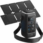 Anker SOLIX C300X DC Powerstation mit PS60 faltbarem Solarpanel im Set für mobile Stromversorgung
