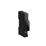 Anker SOLIX Smart Meter Gen 2 Rückansicht mit Produktkennzeichnung, Anschlüssen und Statusmodul