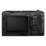 Canon EOS C50 Rückseite mit Monitor und Steuerkreuz, Detailansicht der Bedienelemente