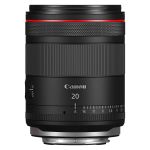 Canon RF 20mm F1.4 L VCM Ultraweitwinkel-Objektiv in Frontansicht – lichtstarke 20 mm Hybrid-Festbrennweite für EOS R Vollformatkameras.