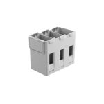 DJI Lito 1 Two-Way Charging Hub als kompakte Ladestation mit drei Akkufächern und seitlichem microSD-Bereich