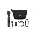 DJI Osmo Pocket 4 Lieferumfang mit Kamera, Gimbal-Schutz, Griff, Tasche, Armband und USB-C-Kabel