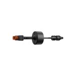 Seitenansicht des DJI Power XT90 auf MC4 Adapterkabels mit integriertem Kabelschutz und Solaranschlüssen