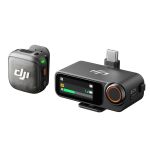 DJI Mic 3 Empfänger mit Touchscreen zur direkten Steuerung von Pegel und Modi
