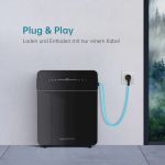 Marstek Venus E Gen 3.0 Detailaufnahme von LAN-Port und Smart Meter Anschluss bei Außeninstallation