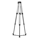 LIBEC QL-40B Quick Lock Tripod halb geöffnet mit Mittelspinne und stabiler Aluminiumkonstruktion