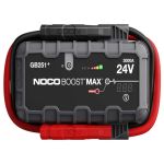 NOCO GB251 Boost Max 24V 3000A Jump Starter in Frontansicht mit Batterieklemmen 