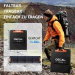 Oscal Tragbares Solarpanel PM200 Notstrom