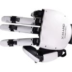 Detailansicht der ROBOTERA XHand rechte Seite mit beweglichen Fingergelenken und Sensorik