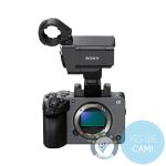 Sony FX5 Cinema-Kamera mit XLR-Handgriff und Trustami-Siegel