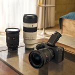Sony FX5 Vollformat-Cinema-Kamera mit Objektiv und OLED-Sucher