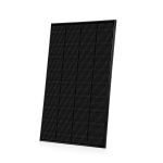 Detailansicht der monokristallinen Solarzellen des Sunshare Ray Black 200W Moduls