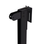 Detailbild der oberen Befestigungseinheit der Sunshare Ray Railing Bracket für Metallbalkone