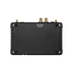 Oberseite des Teradek Prism Flex Mk II Decoders mit Teradek-Logo, Kühlöffnungen und sichtbaren BNC-Anschlüssen