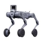 Unitree B2 Quadruped Roboter mit eingesetzter Standard Battery im Betrieb