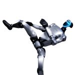 Unitree G1 humanoider Roboter in dynamischer Bewegung mit hoher Stabilität und präziser Körperkontrolle – entwickelt für moderne Robotik- und KI-Forschung.
