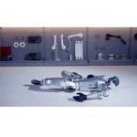 Unitree G1 humanoider Roboter freigestellt in neutraler Position – ideal für Entwicklungsumgebungen, Hochschulen und Forschungsinstitute.