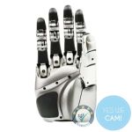 Unitree H1 Dexterous Hand Single Hand Frontansicht auf weißem Hintergrund