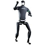 Detailaufnahme der Arm- und Gelenkstruktur eines modernen Humanoid Robot
Autonomer Humanoid Roboter mit Intel Prozessoren und Hochvolt-Batterie
