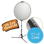 Walimex Pro 5 in 1 Faltreflektor Wavy Comfort Ø107cm mit Griffen und 5 Reflektorfarben Leicht