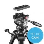 Walimex Pro Advanced 173 SH Videostativ Schnellwechselplatte