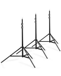 walimex 3er Set WT-806 Lampenstativ, 256cm