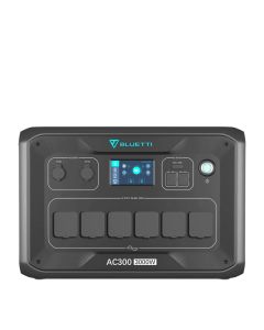 BLUETTI AC300 Wechselrichter 3000 Watt, modular, schwarz, für Photovoltaik-Systeme