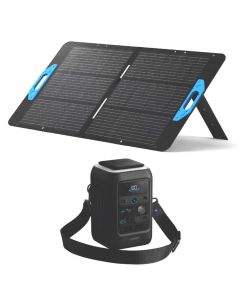 Komplettset aus Anker Solix DC300X Powerstation und Anker PS100 tragbar.
