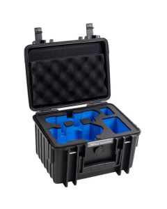 Innenansicht des B&W Outdoor Case 2000 mit passgenauem Schaumstoff für DJI Mini 4 Pro
