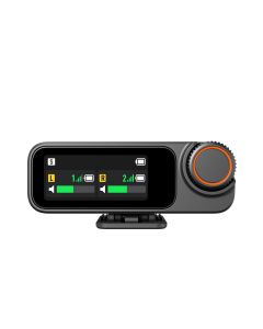 DJI Mic 3 Receiver angeschlossen an Kamera über 3,5-mm-TRS Kabel für professionelle Audioaufnahmen
