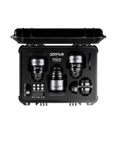 DZOFILM Pavo 2x Anamorphic 3-Lens Kit 28/40/75mm T2.1 für PL/EF Mount S35 metric - Blue Coating Koffer
