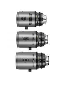DZOFILM Pavo 2x anamorphic Prime C set macro 65mm/180mm T2.8, 135mm T2.5 - Blue Coating - PL&EF mount metric