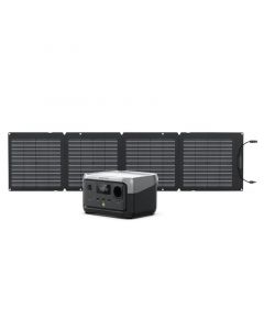 EcoFlow RIVER 2 Max + 110W Tragbares Solarpanel Sonnenkraft