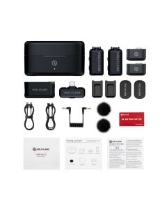 Hollyland LARK MAX 2 Combo Wireless Microphone, Lieferumfang