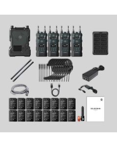 Hollyland Solidcom M1 Single Ear with 8 beltpacks, Lieferumfang