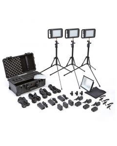 Litepanels Lykos+ Bi-Color Flight Kit with Battery Bundle - EU Set