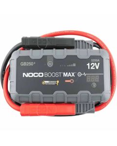 NOCO GB250 Boost Max Jump Starter mit robustem Gehäuse und professionellem Anschlussbereich