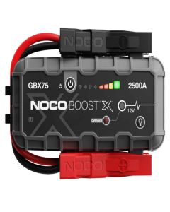 NOCO GBX75 Boost X in Frontansicht mit kompaktem Gehäuse und integrierten Bedienelementen