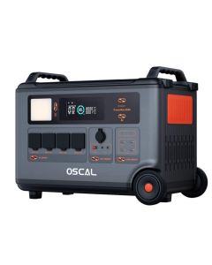 Seitenansicht der OSCAL PowerMax 6000 Powerstation mit Lüftungsöffnungen und stabilem Industriegehäuse