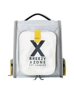 PETKIT Breezy X-Zone Katzen-Reisetasche Grau Transporttasche, Frontansicht